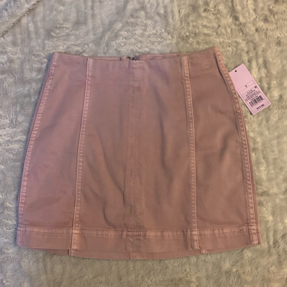 Mini Skirt Light Pink Jean Size 2